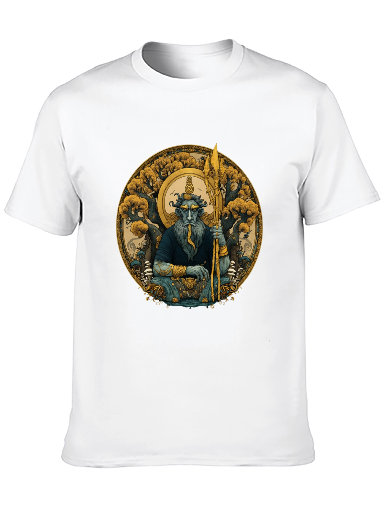 Mythical Guardian Graphic Tee - Black