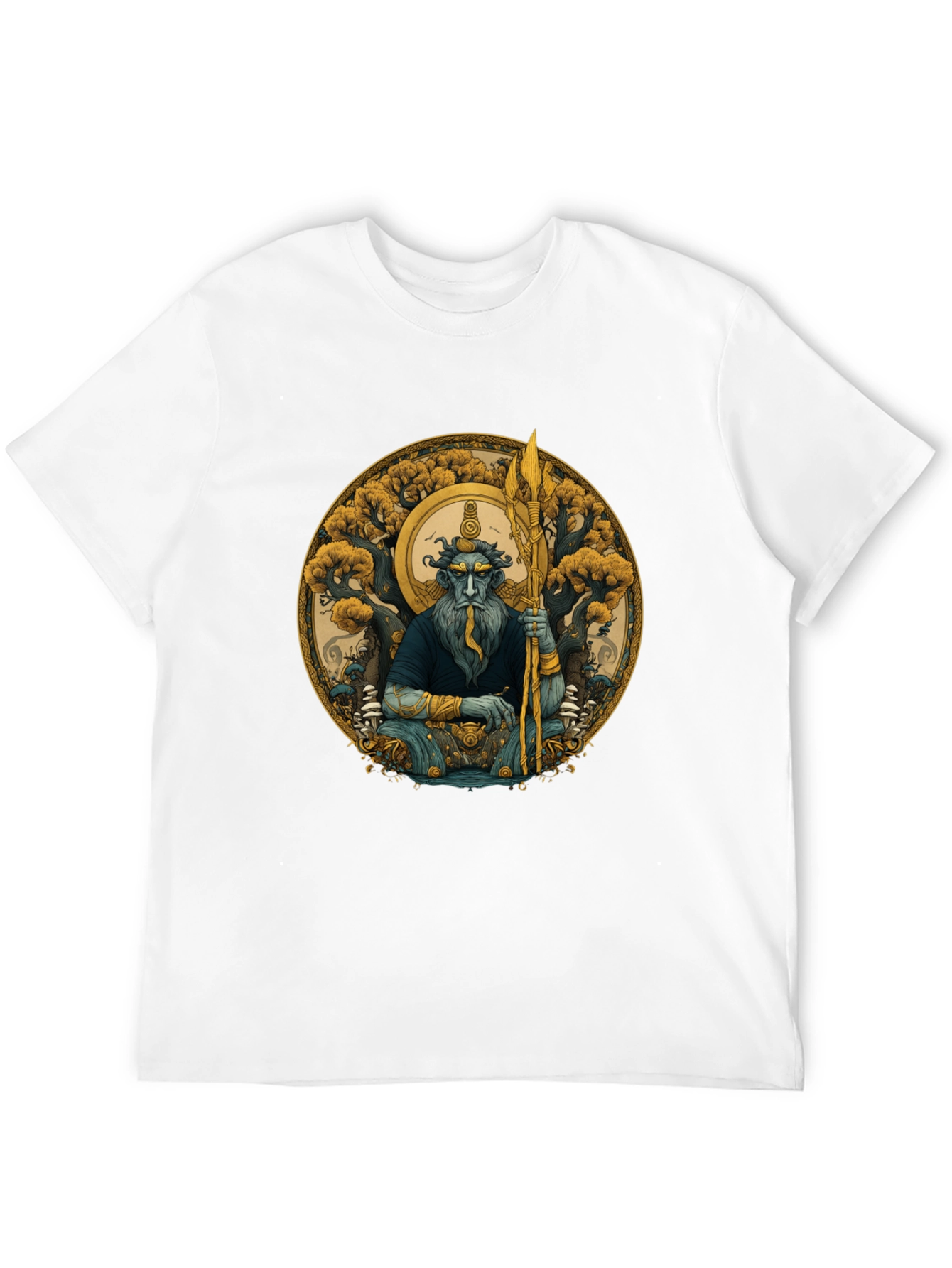 Mythical Guardian Graphic Tee - Black