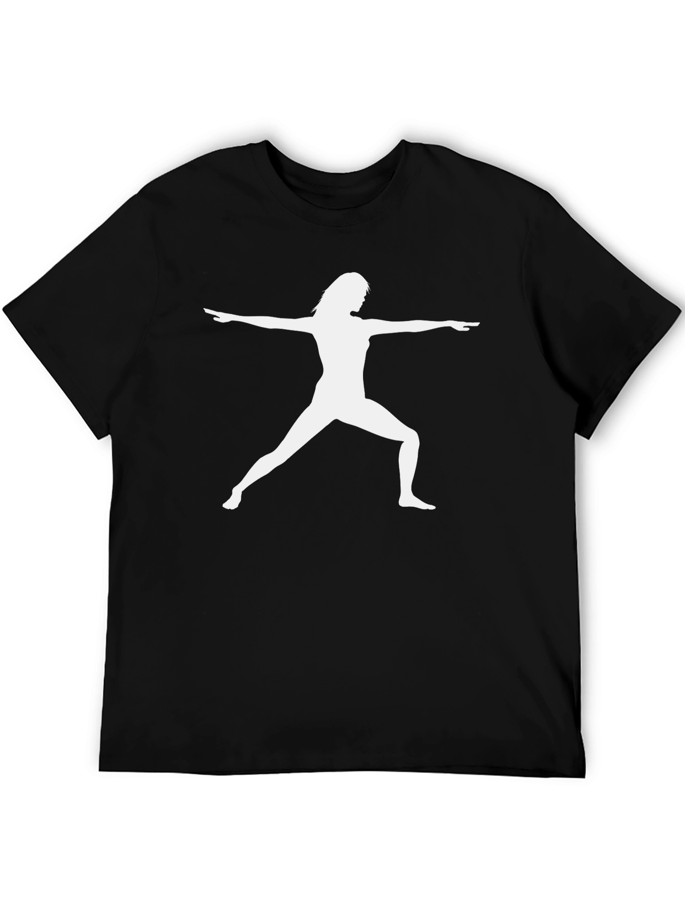 Yoga Pose Graphic Black Tee