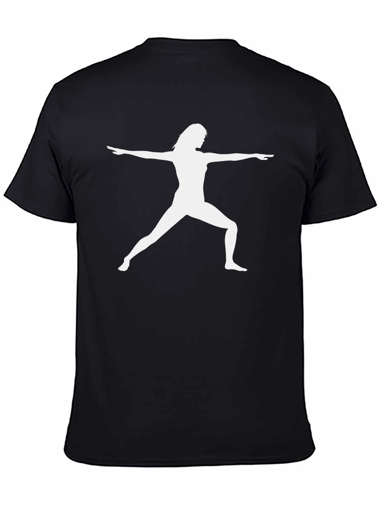Yoga Pose Graphic Black Tee