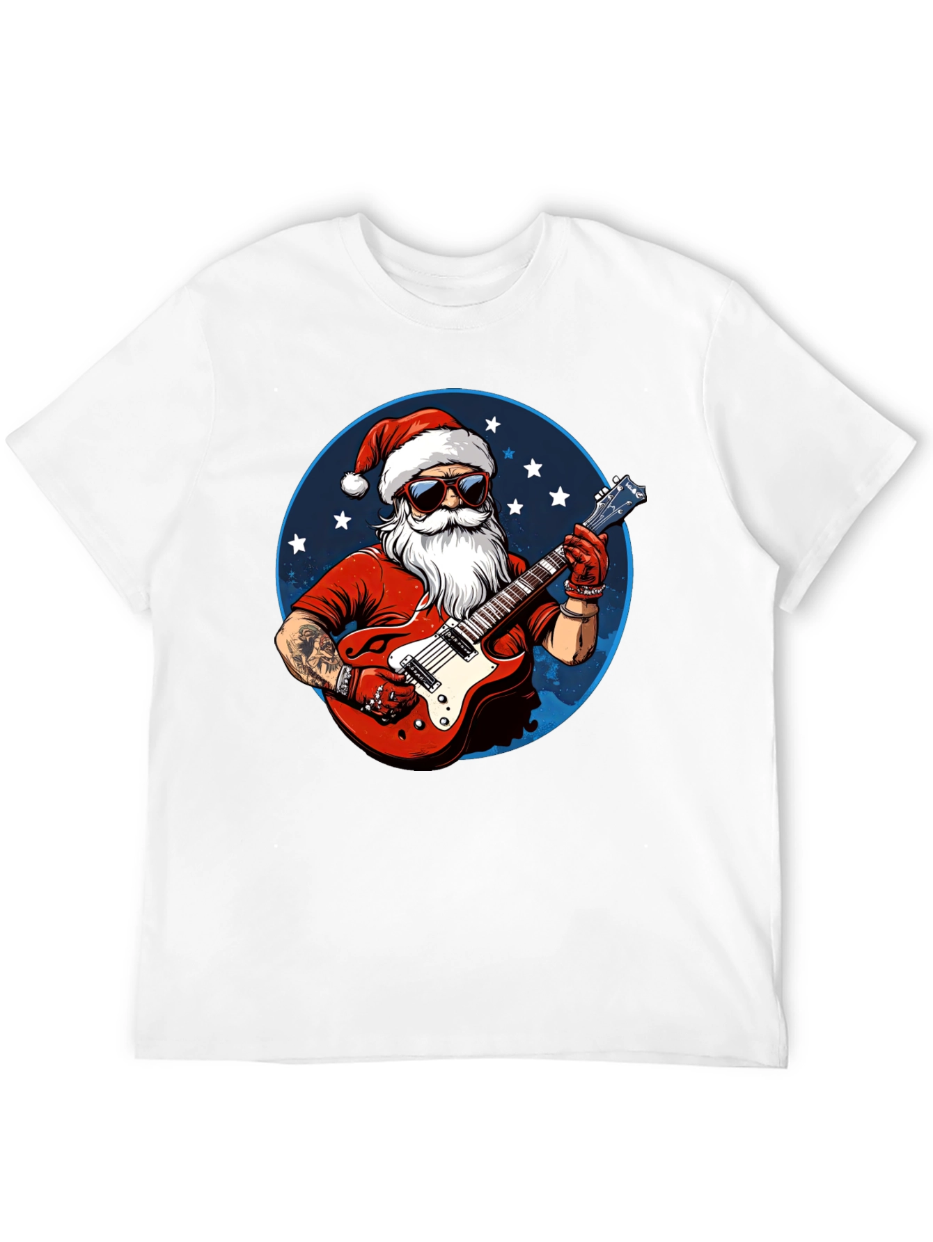 Rockin Santa Christmas T-Shirt