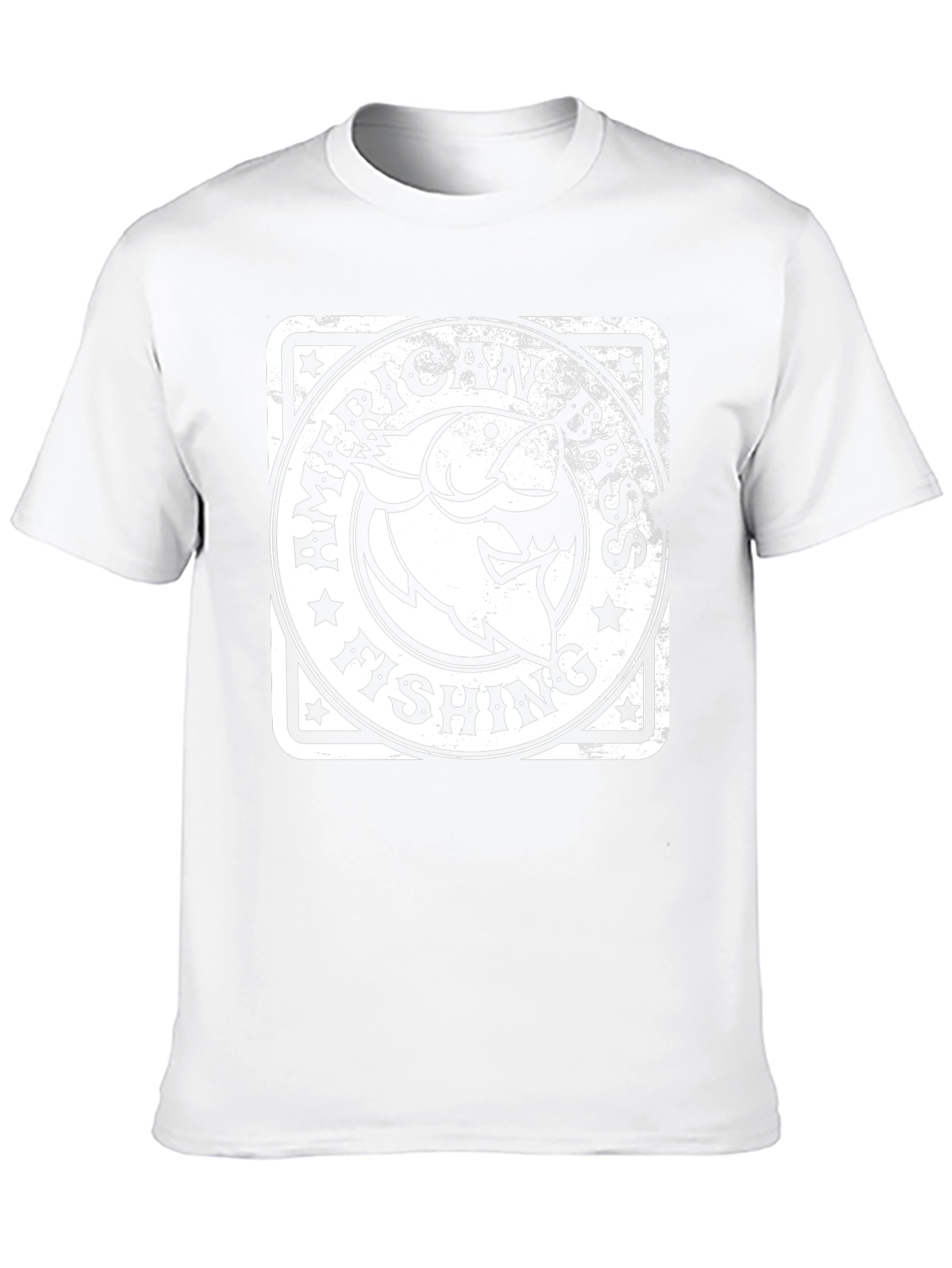 American Bass Fishing Graphic Tee - Black Cotton T-Shirt