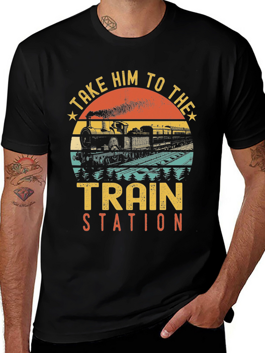 Vintage Train Station Graphic Tee