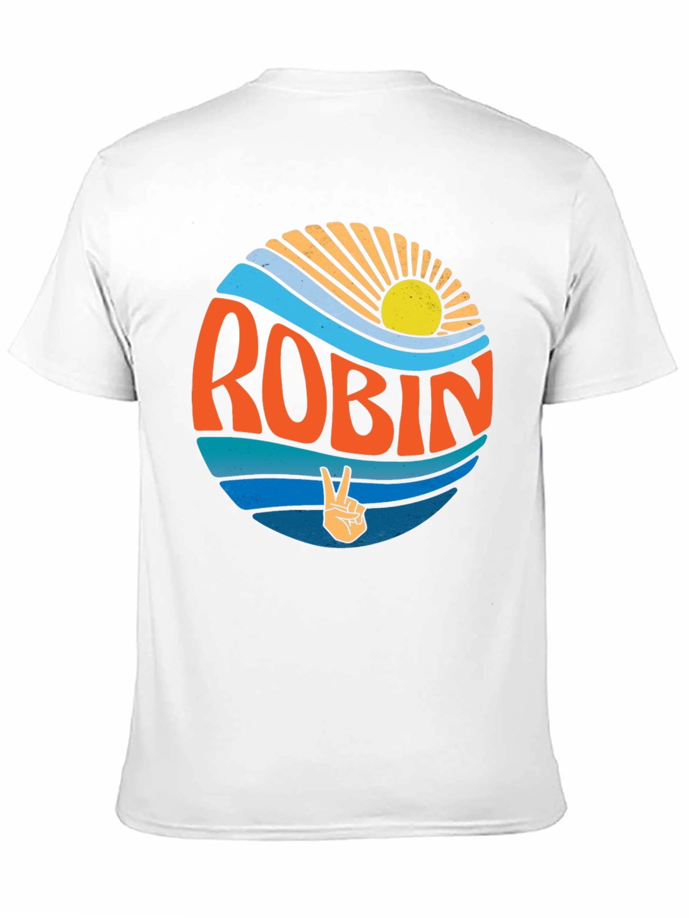 Robin Retro Sun & Wave T-Shirt