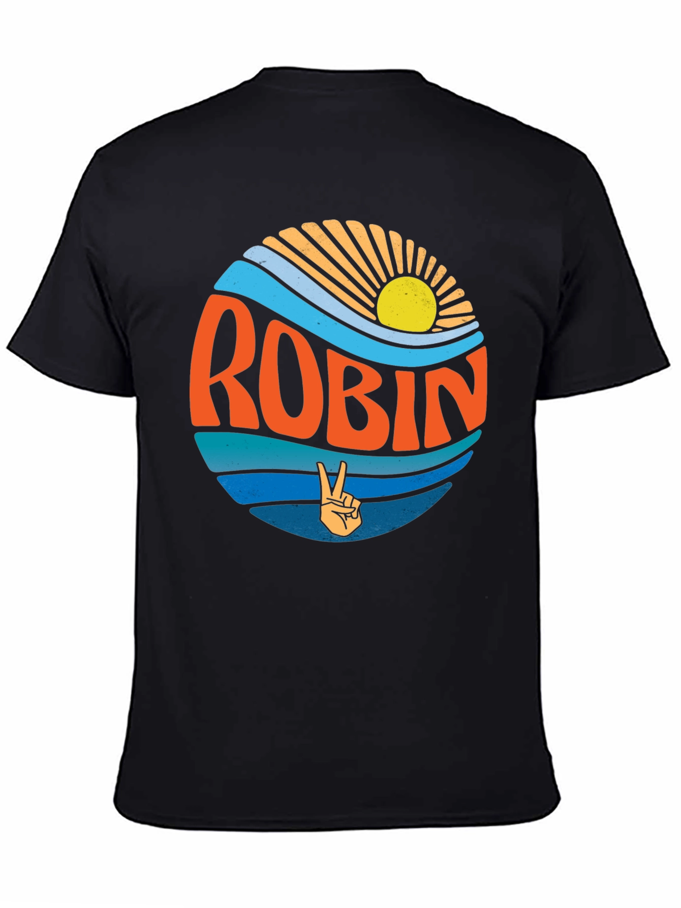Robin Retro Sun & Wave T-Shirt