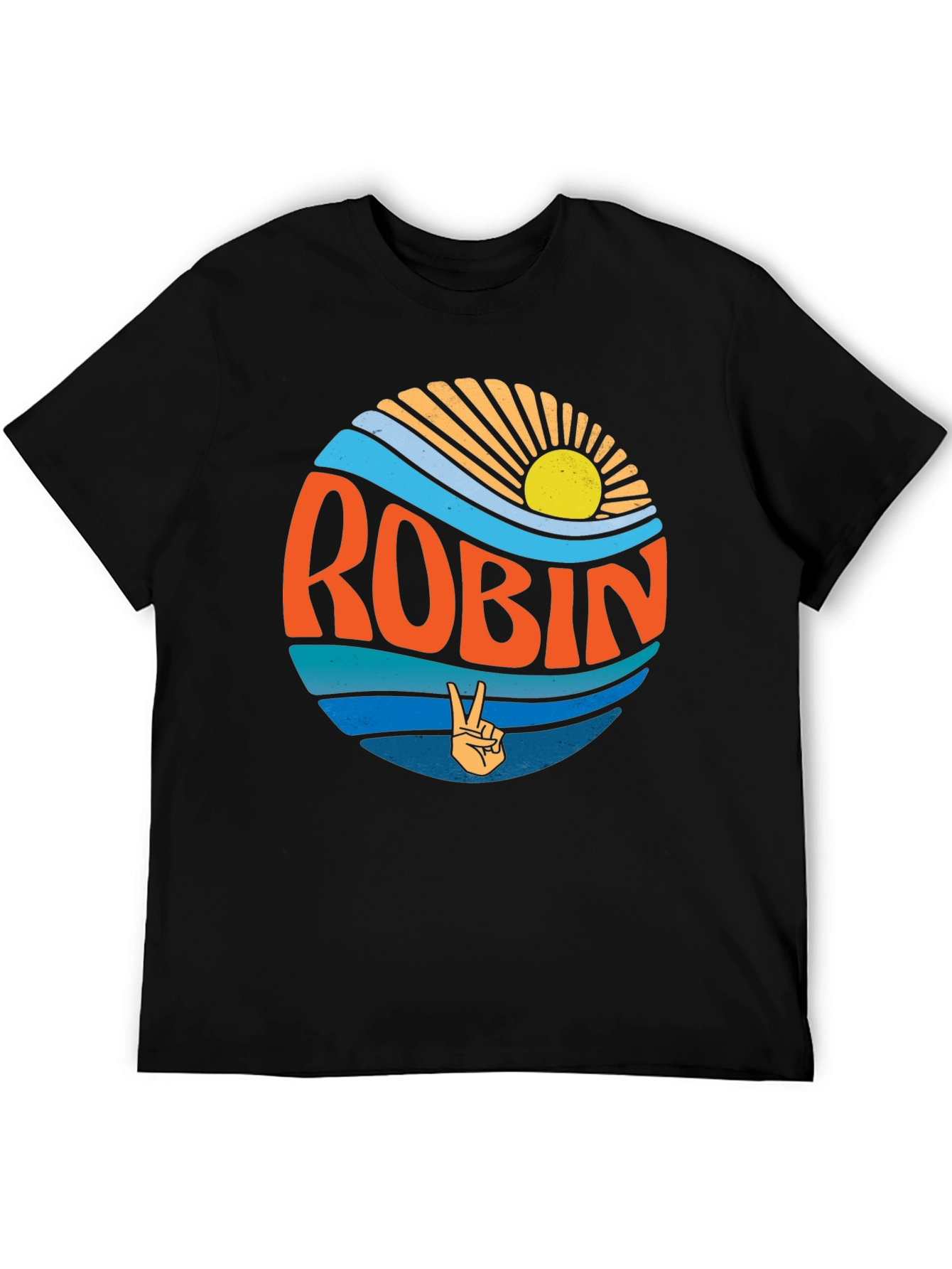 Robin Retro Sun & Wave T-Shirt