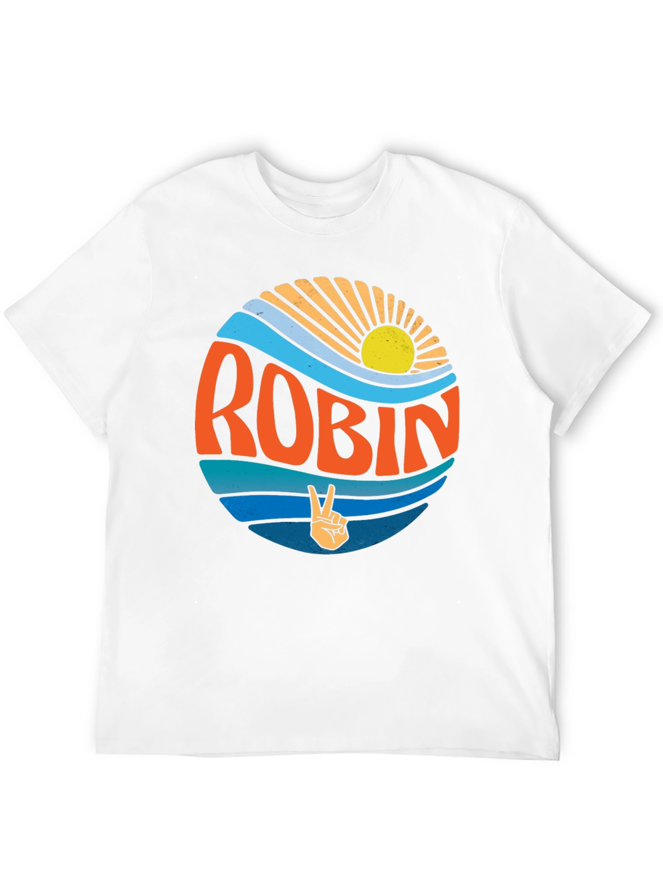 Robin Retro Sun & Wave T-Shirt