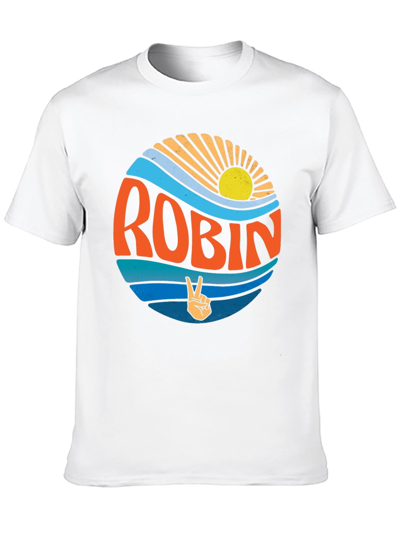Robin Retro Sun & Wave T-Shirt