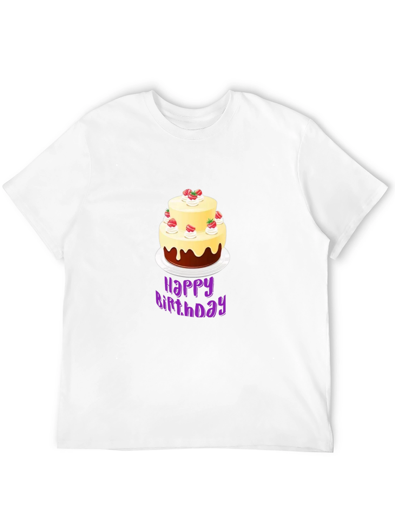 Birthday Cake Graphic Tee - Unique Celebration Style