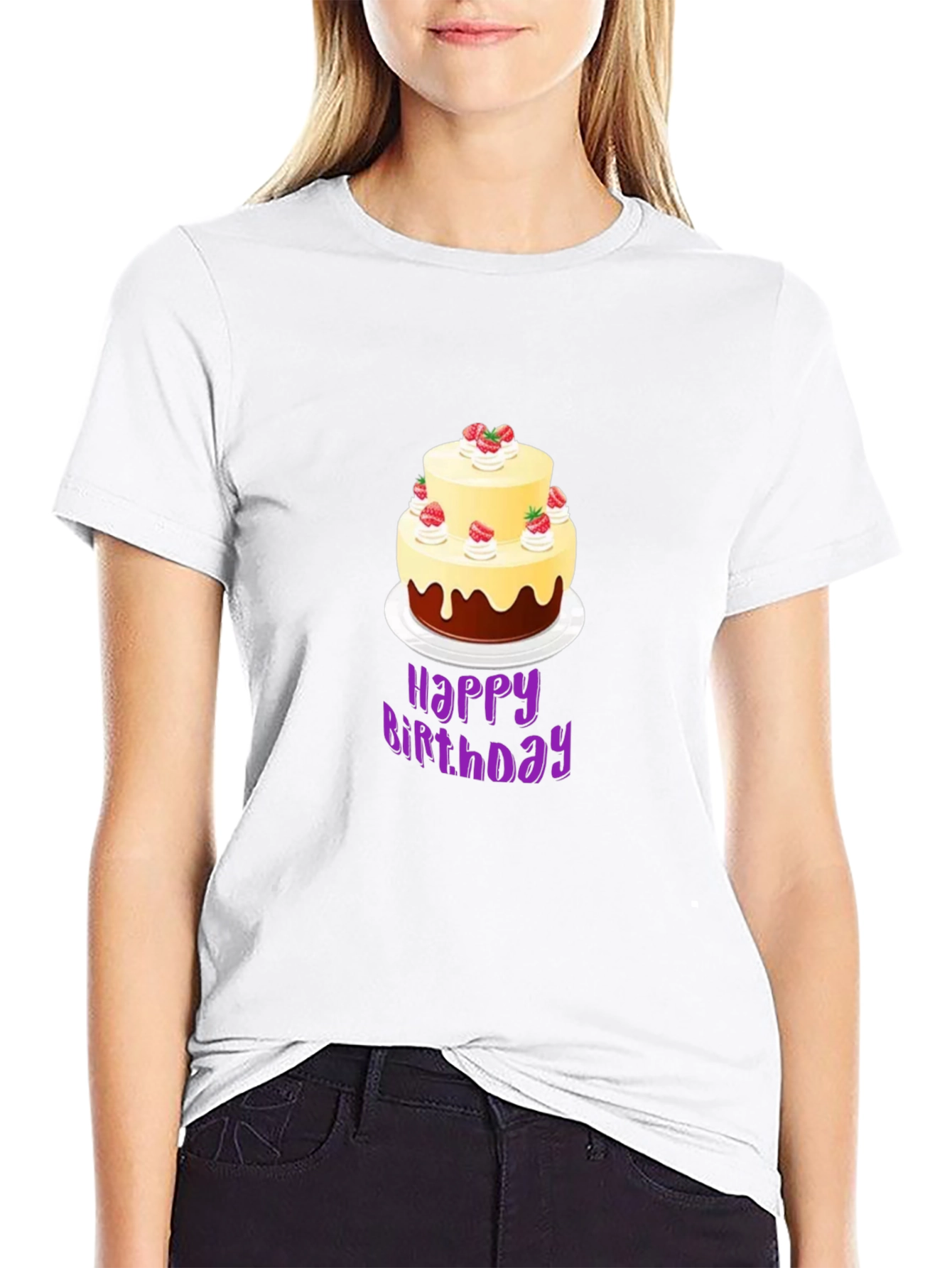Birthday Cake Graphic Tee - Unique Celebration Style