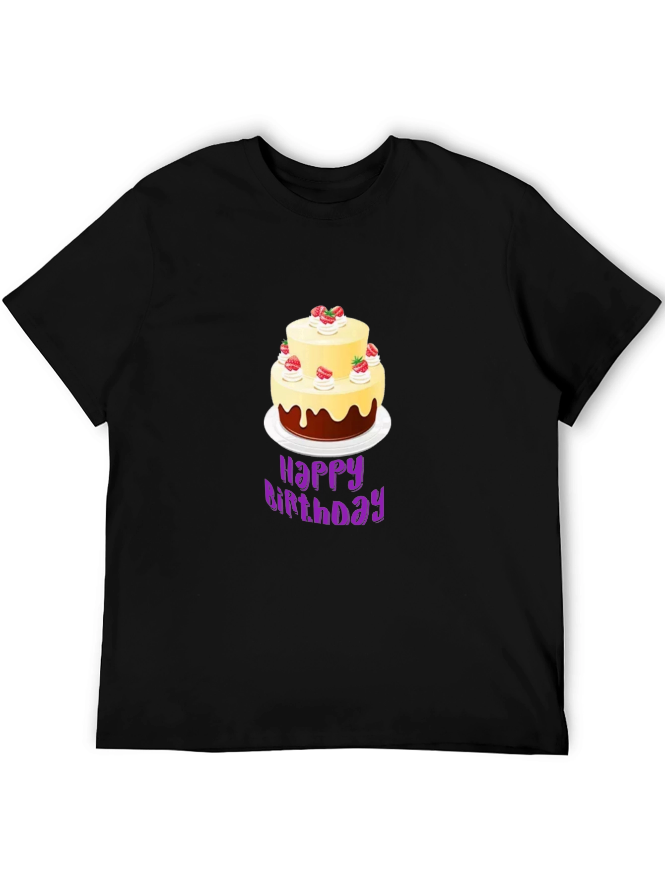 Birthday Cake Graphic Tee - Unique Celebration Style