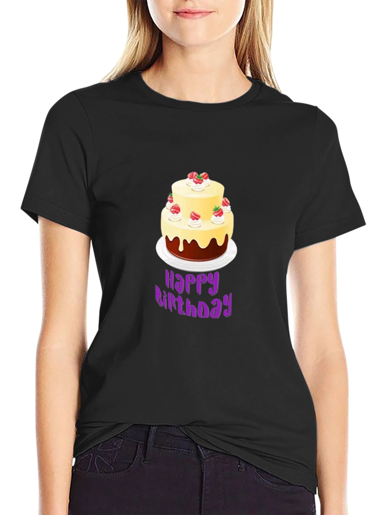 Birthday Cake Graphic Tee - Unique Celebration Style