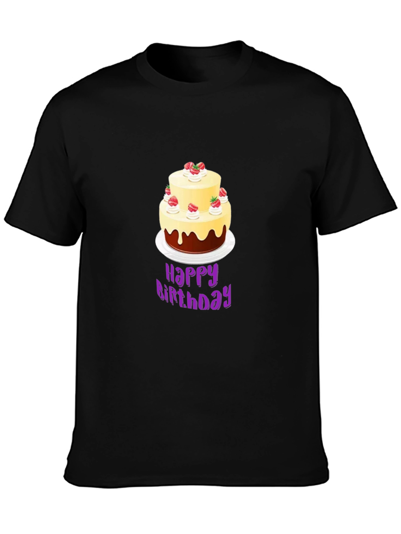 Birthday Cake Graphic Tee - Unique Celebration Style