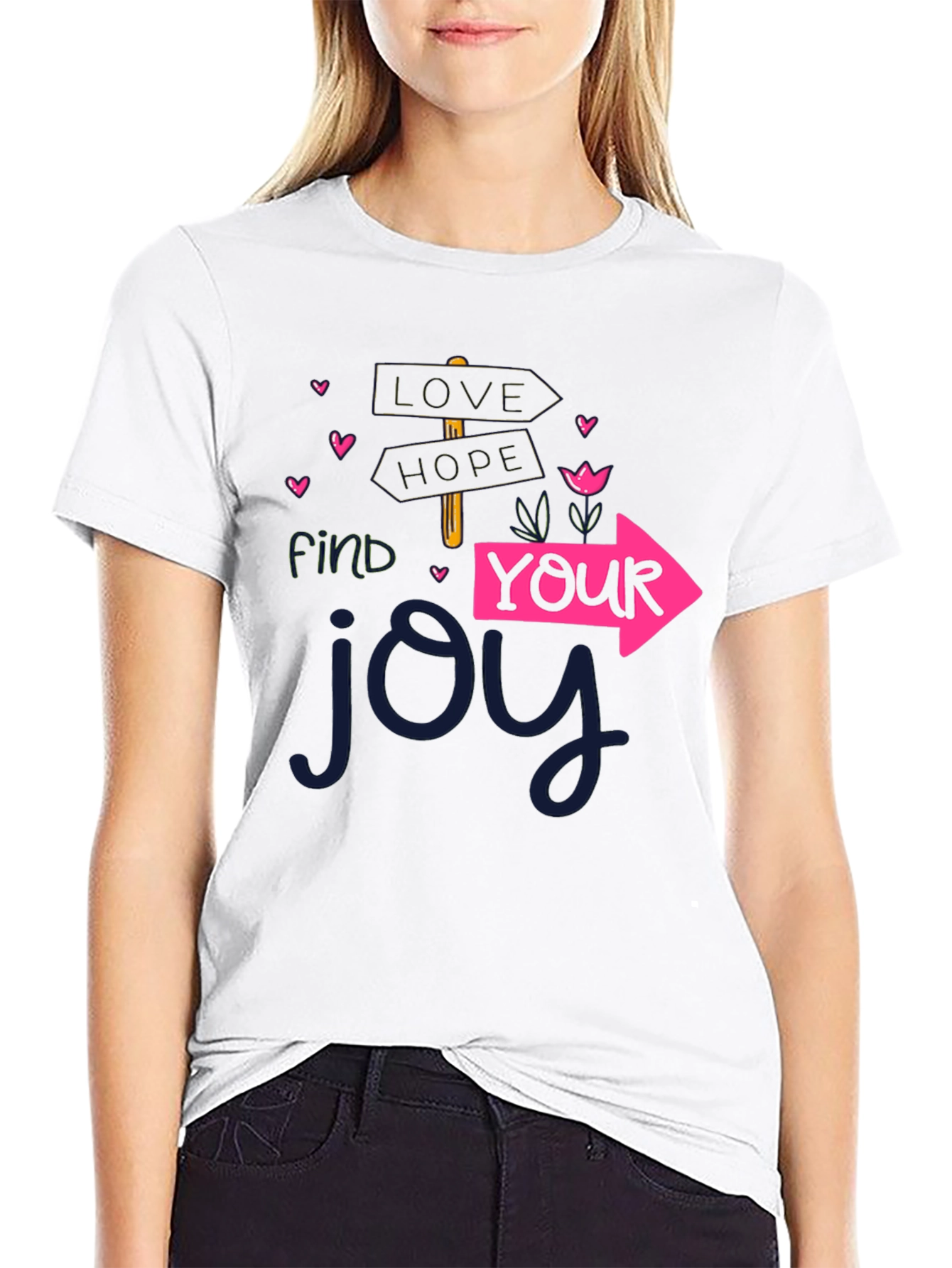 Find Your Joy Graphic T-Shirt - Black