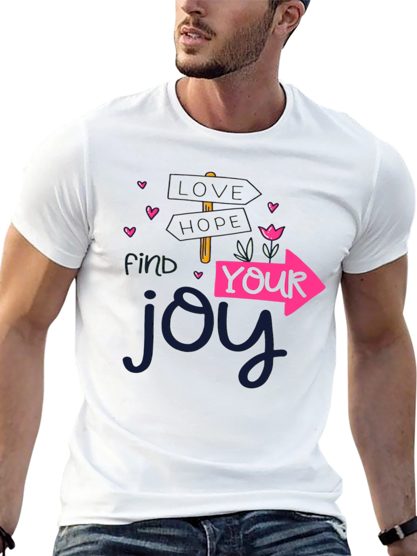Find Your Joy Graphic T-Shirt - Black