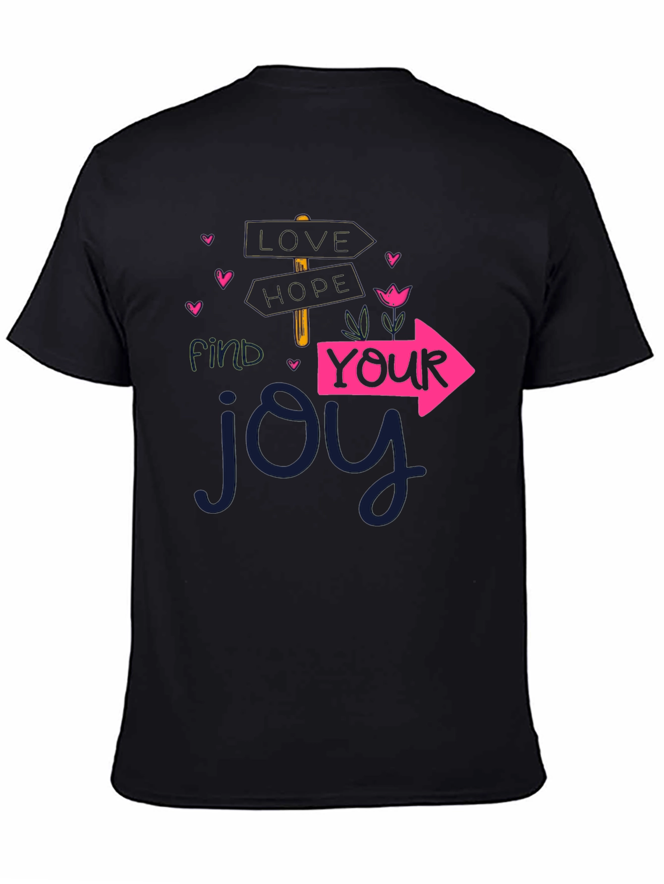Find Your Joy Graphic T-Shirt - Black