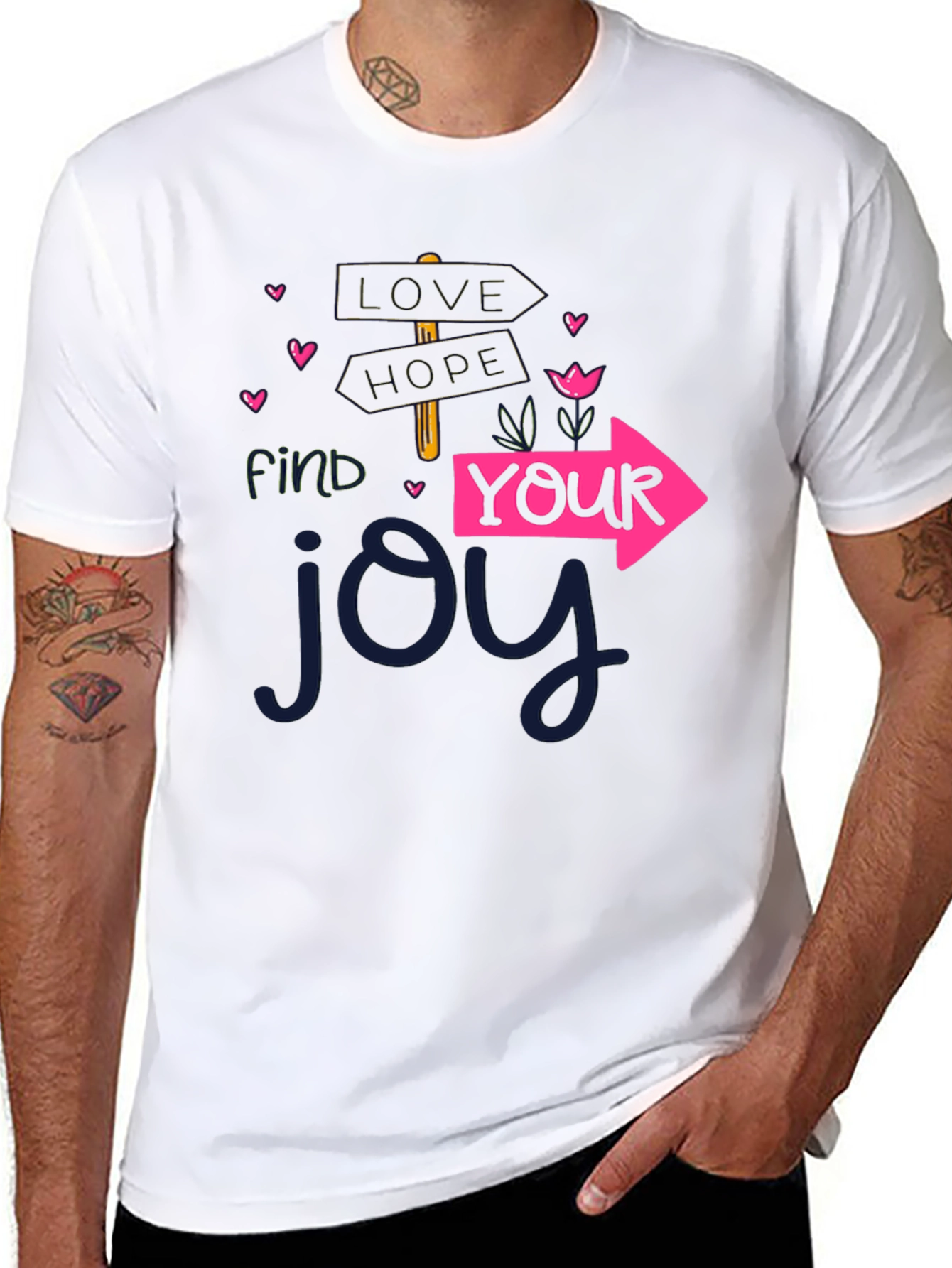 Find Your Joy Graphic T-Shirt - Black