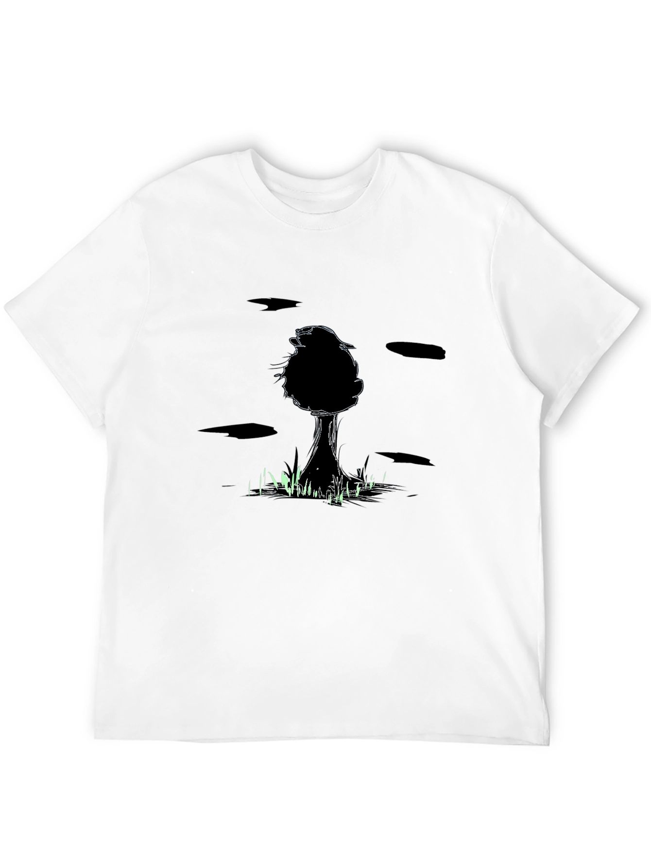 Mens Black Tree Graphic Tee