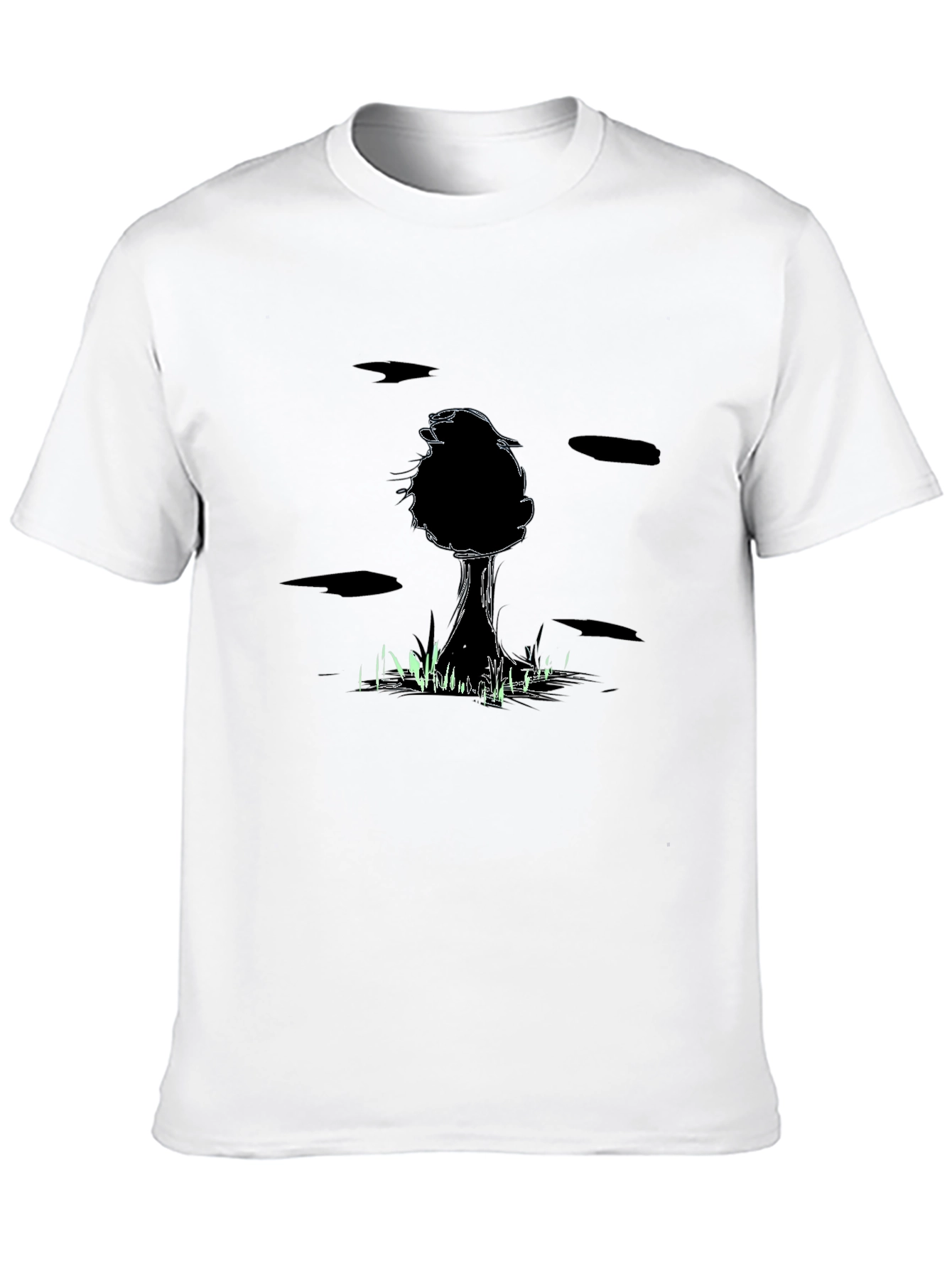 Mens Black Tree Graphic Tee