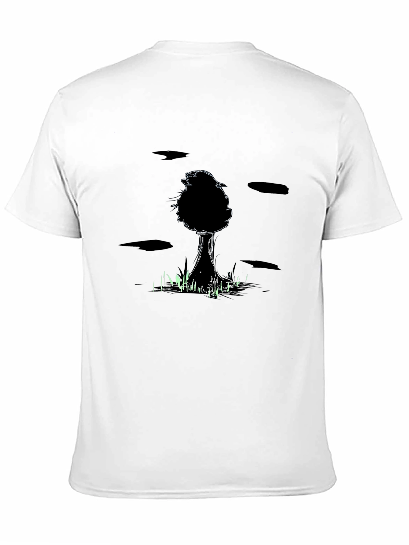 Mens Black Tree Graphic Tee