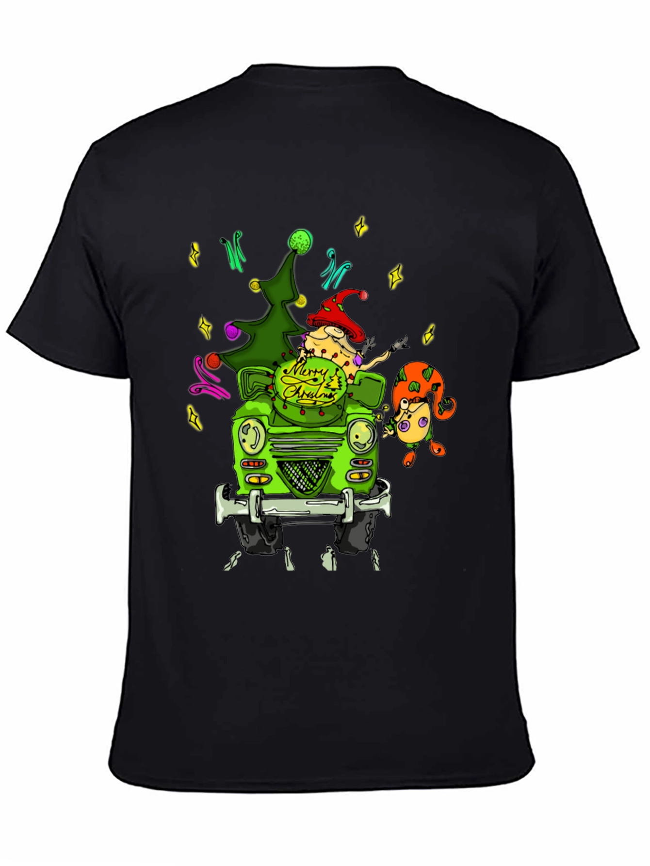 Christmas Car T-Shirt - Festive Holiday Tee