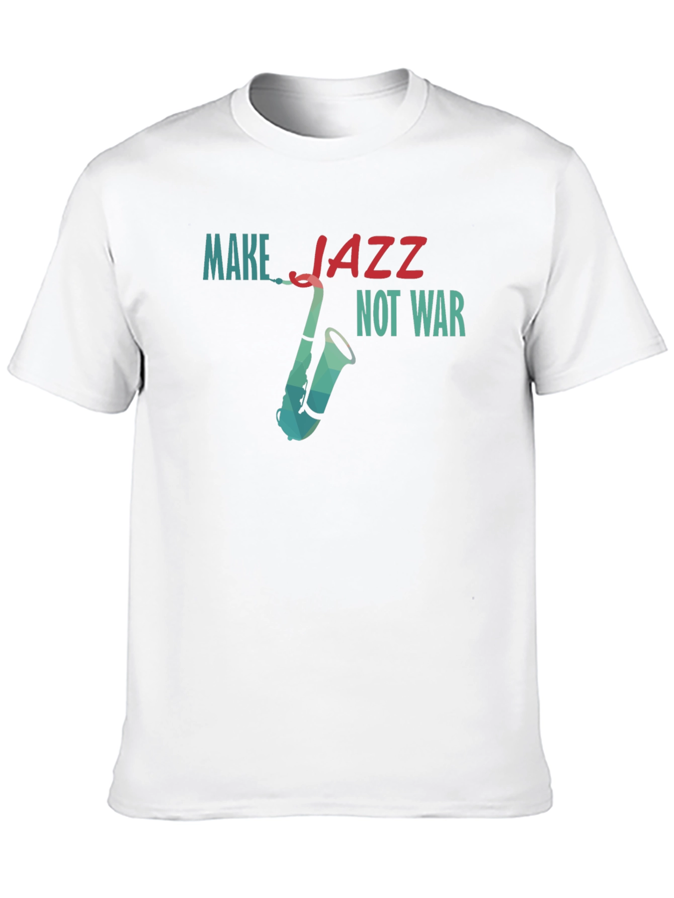 Make Jazz Not War Graphic Tee - Black