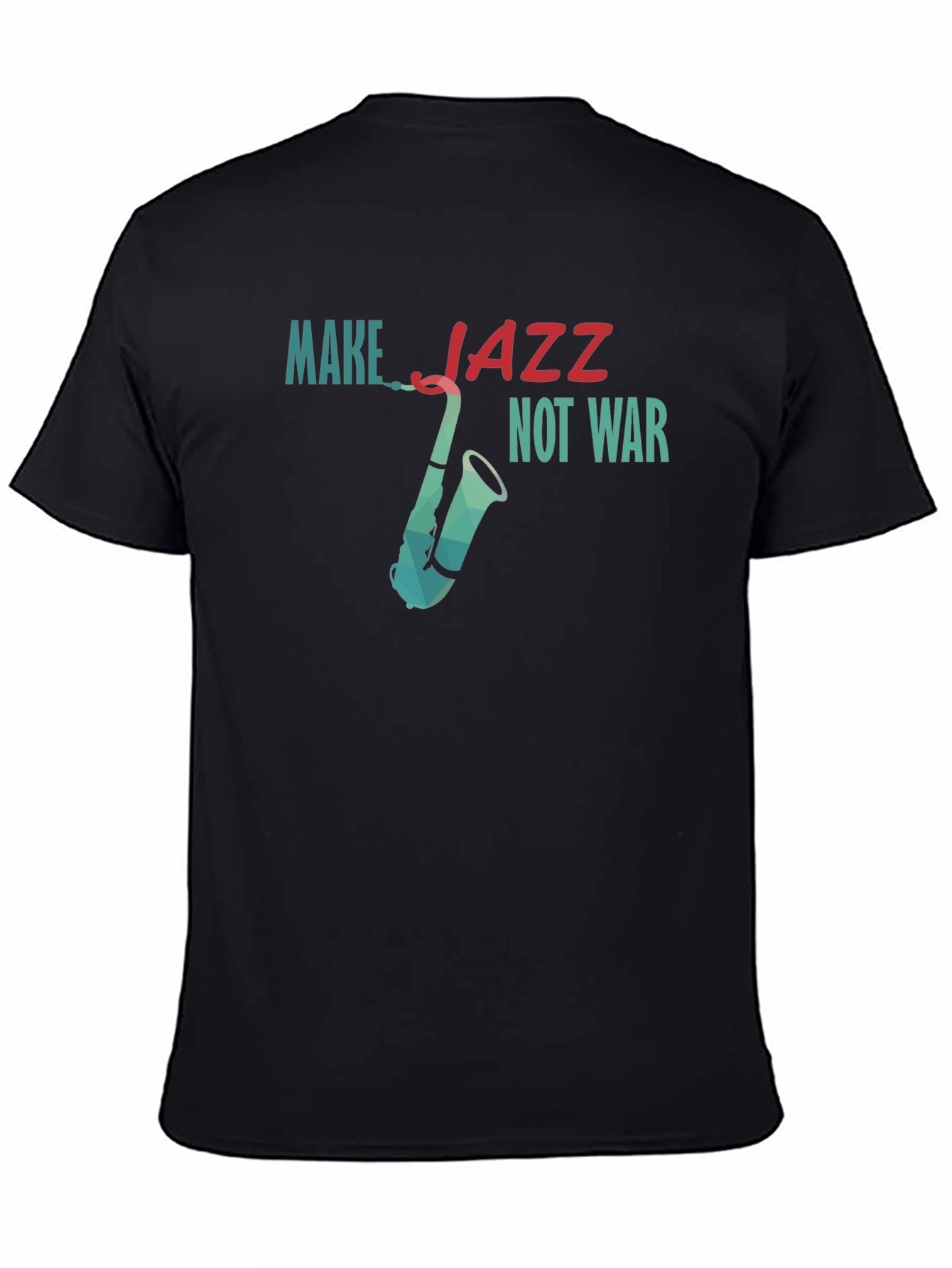 Make Jazz Not War Graphic Tee - Black