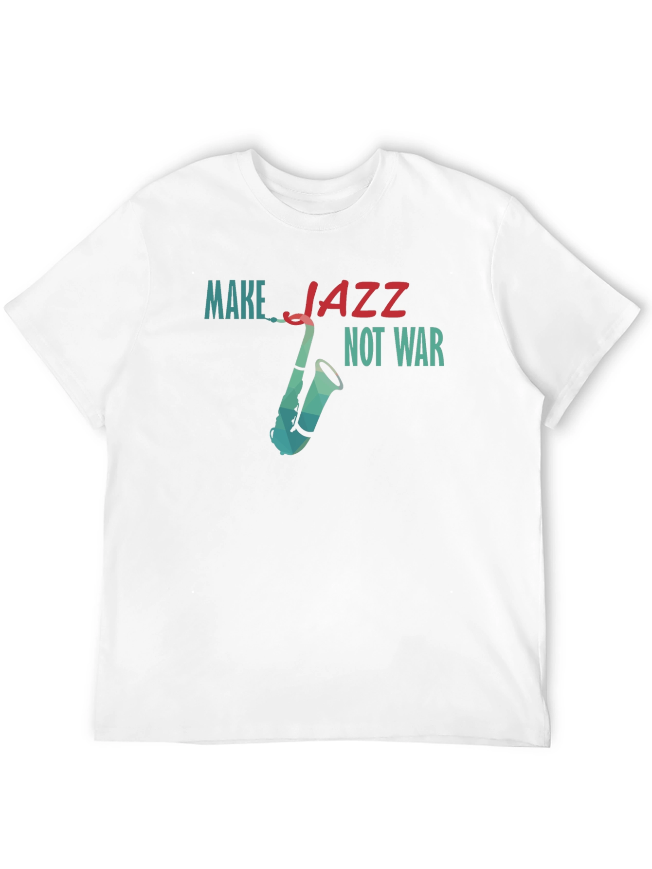 Make Jazz Not War Graphic Tee - Black