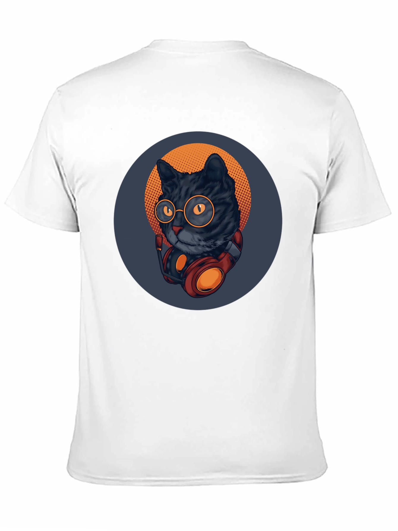 Cool Cat Tee: Retro DJ Style
