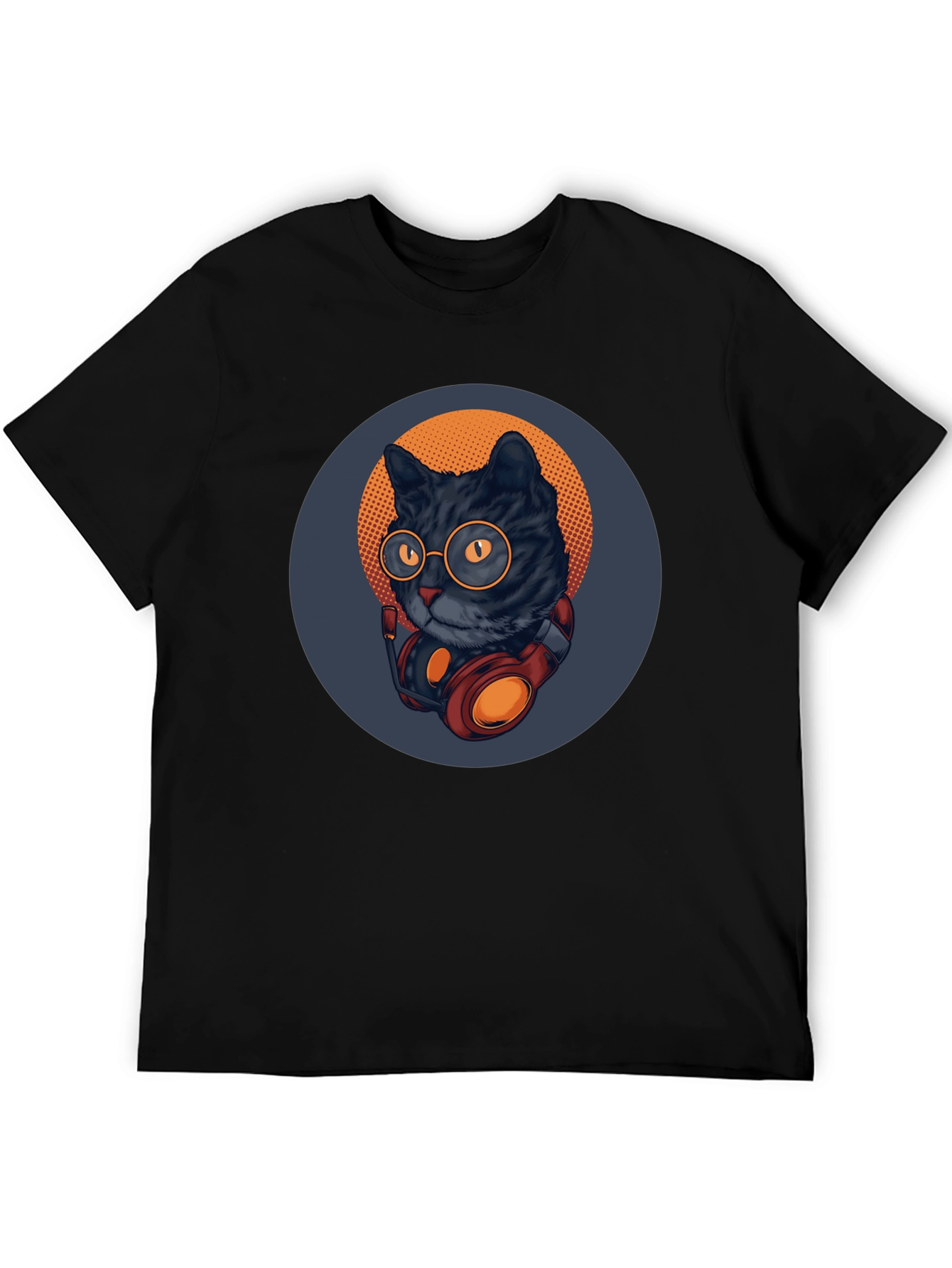 Cool Cat Tee: Retro DJ Style