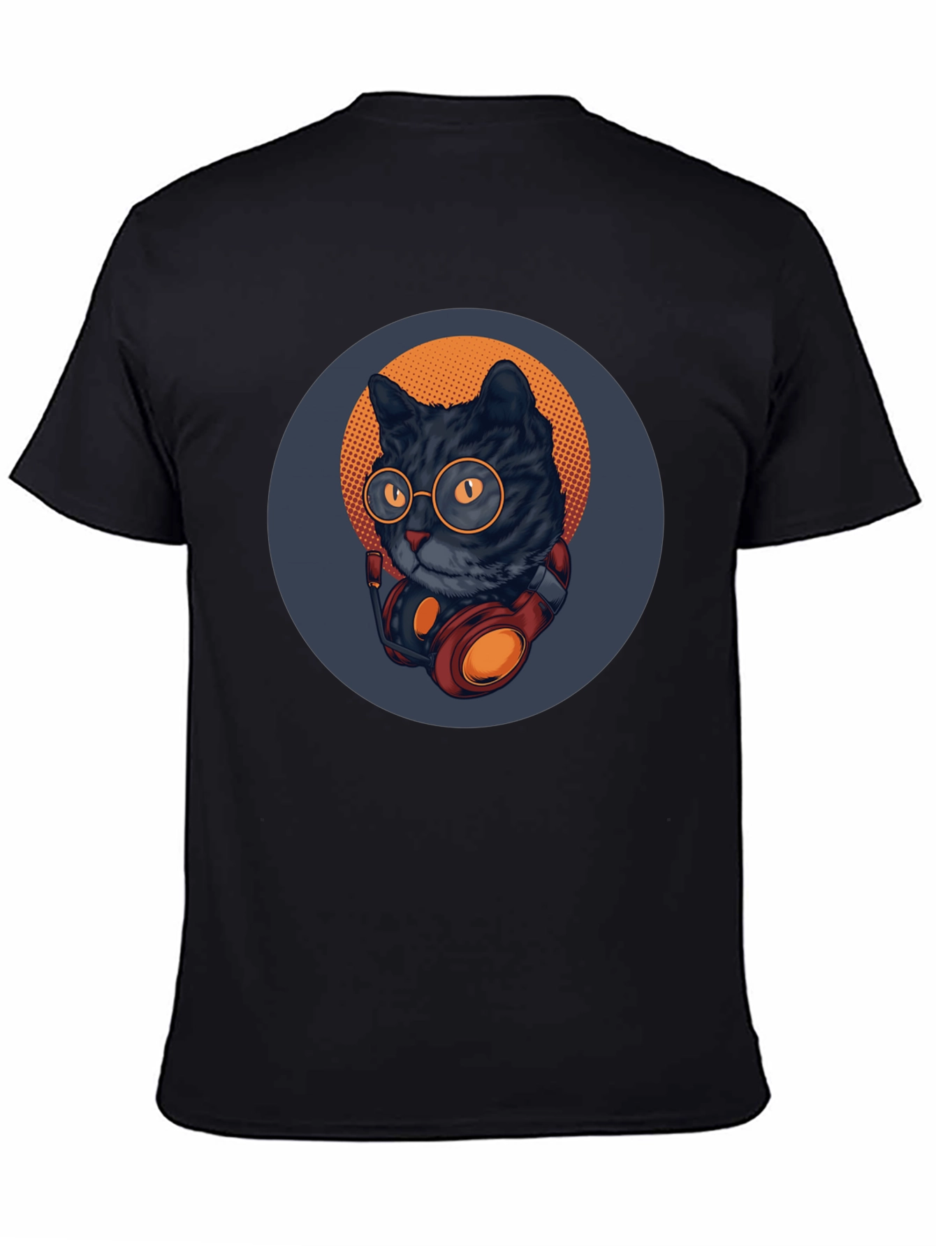 Cool Cat Tee: Retro DJ Style