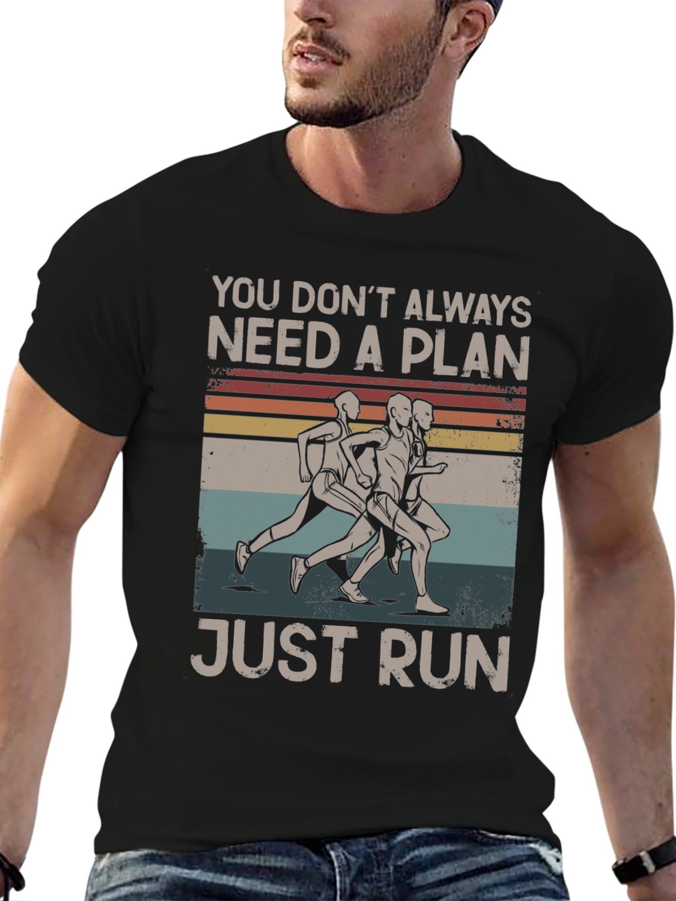 Just Run Graphic Tee