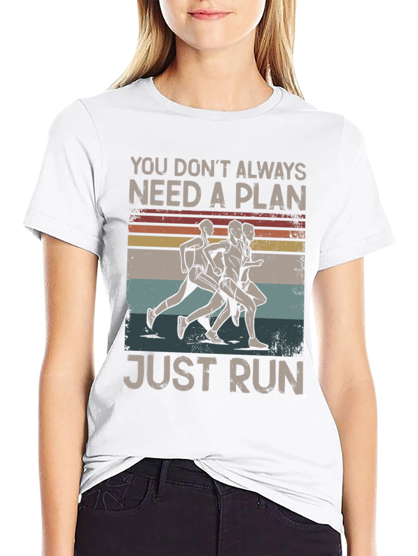 Just Run Graphic Tee