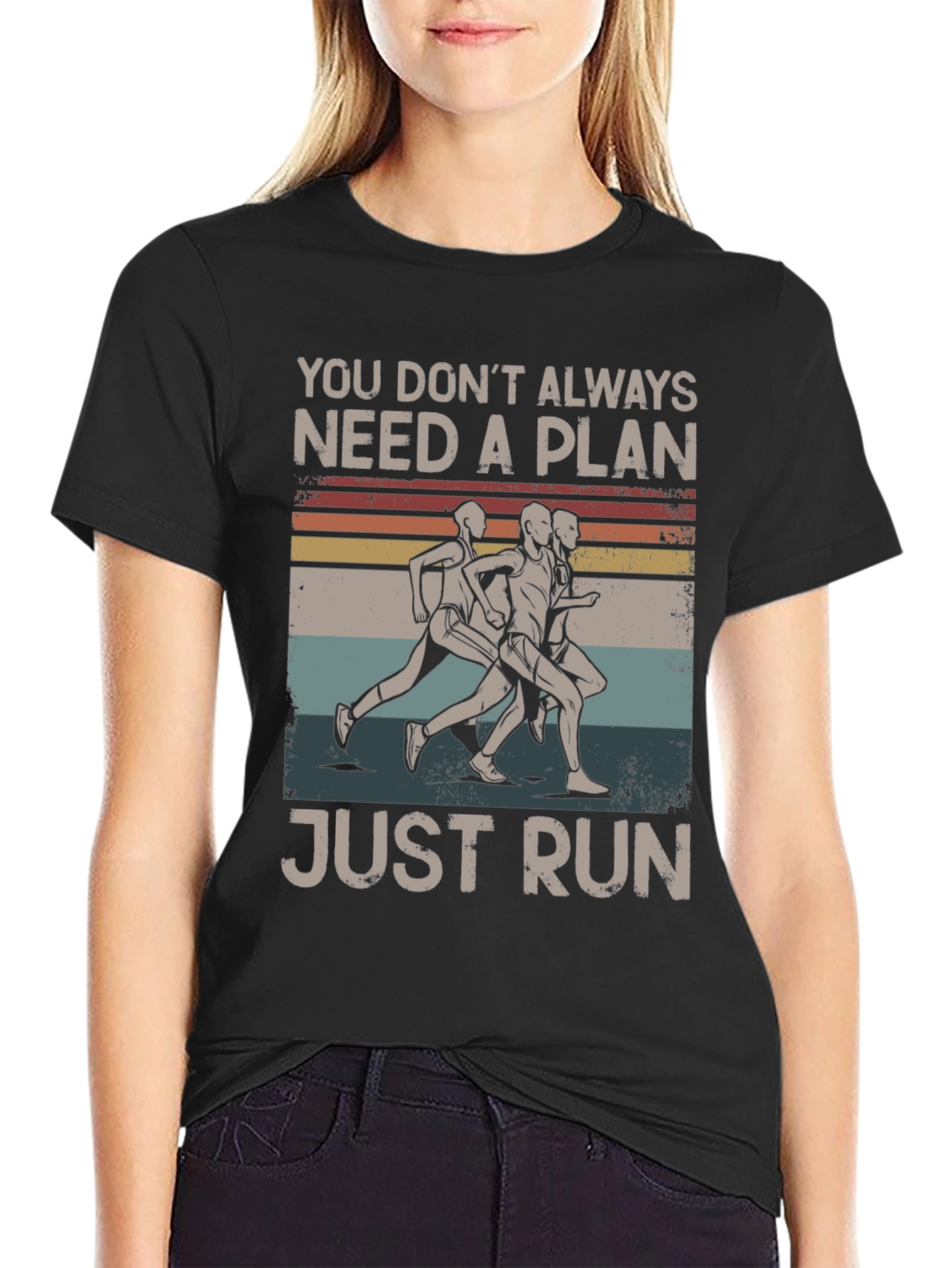 Just Run Graphic Tee