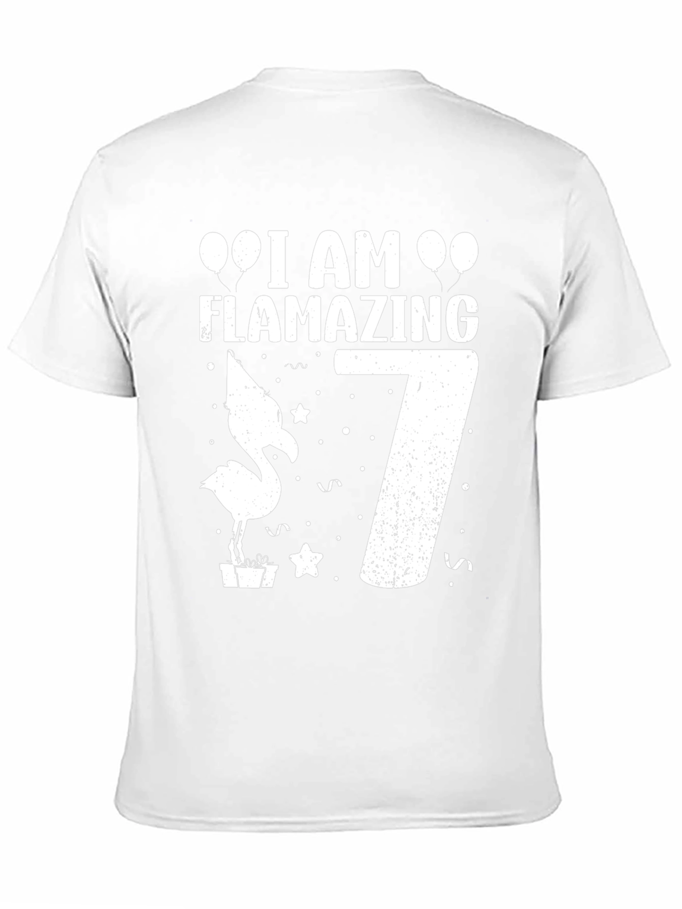 Flamazing 7th Birthday T-Shirt - Fun Flamingo Tee