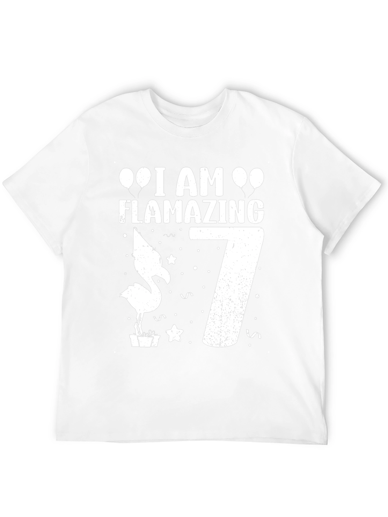 Flamazing 7th Birthday T-Shirt - Fun Flamingo Tee