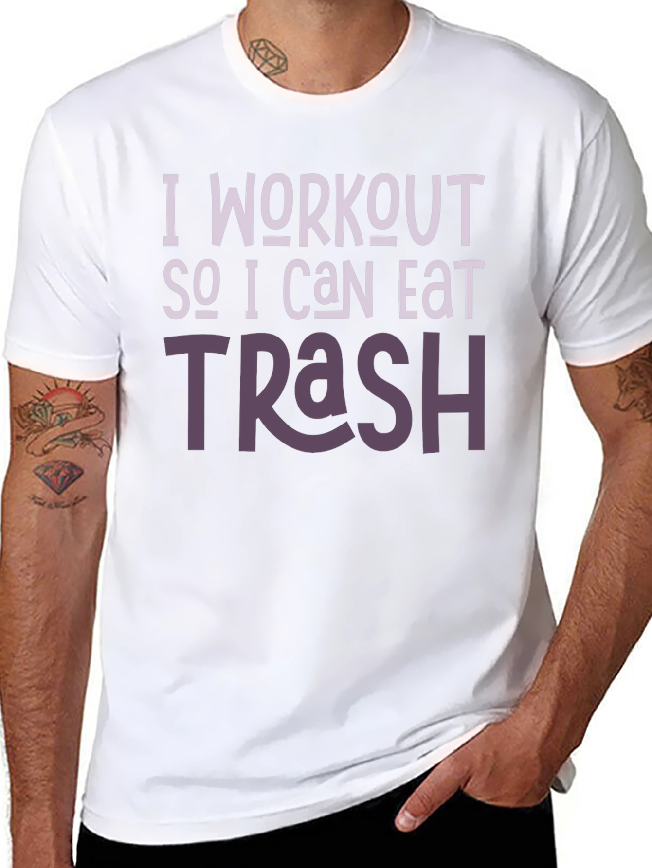 Workout For Trash Graphic Tee