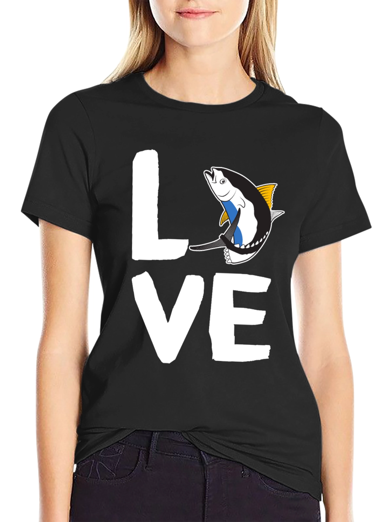 Love Tuna Fish Graphic T-Shirt
