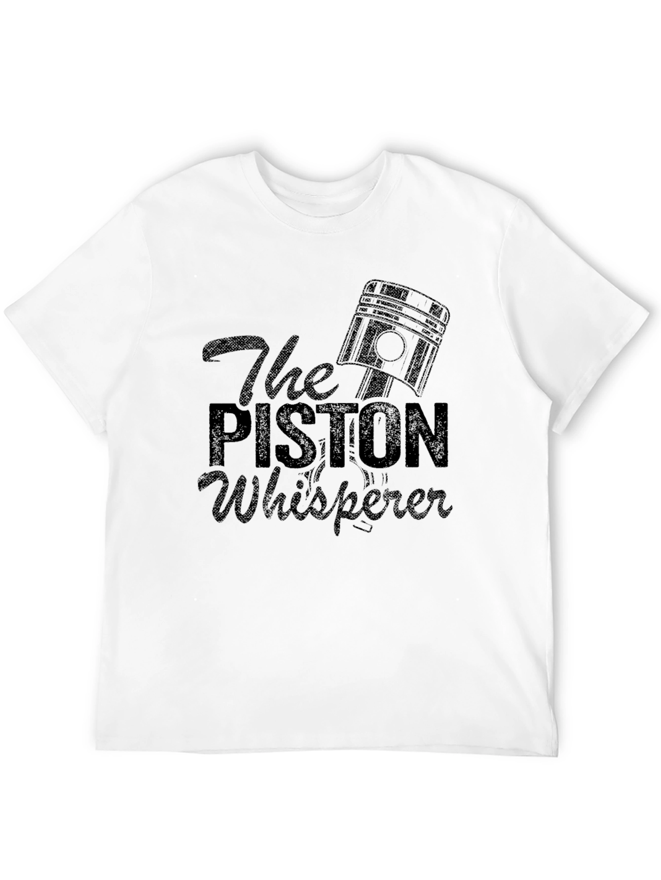 The Piston Whisperer Black Graphic T-Shirt