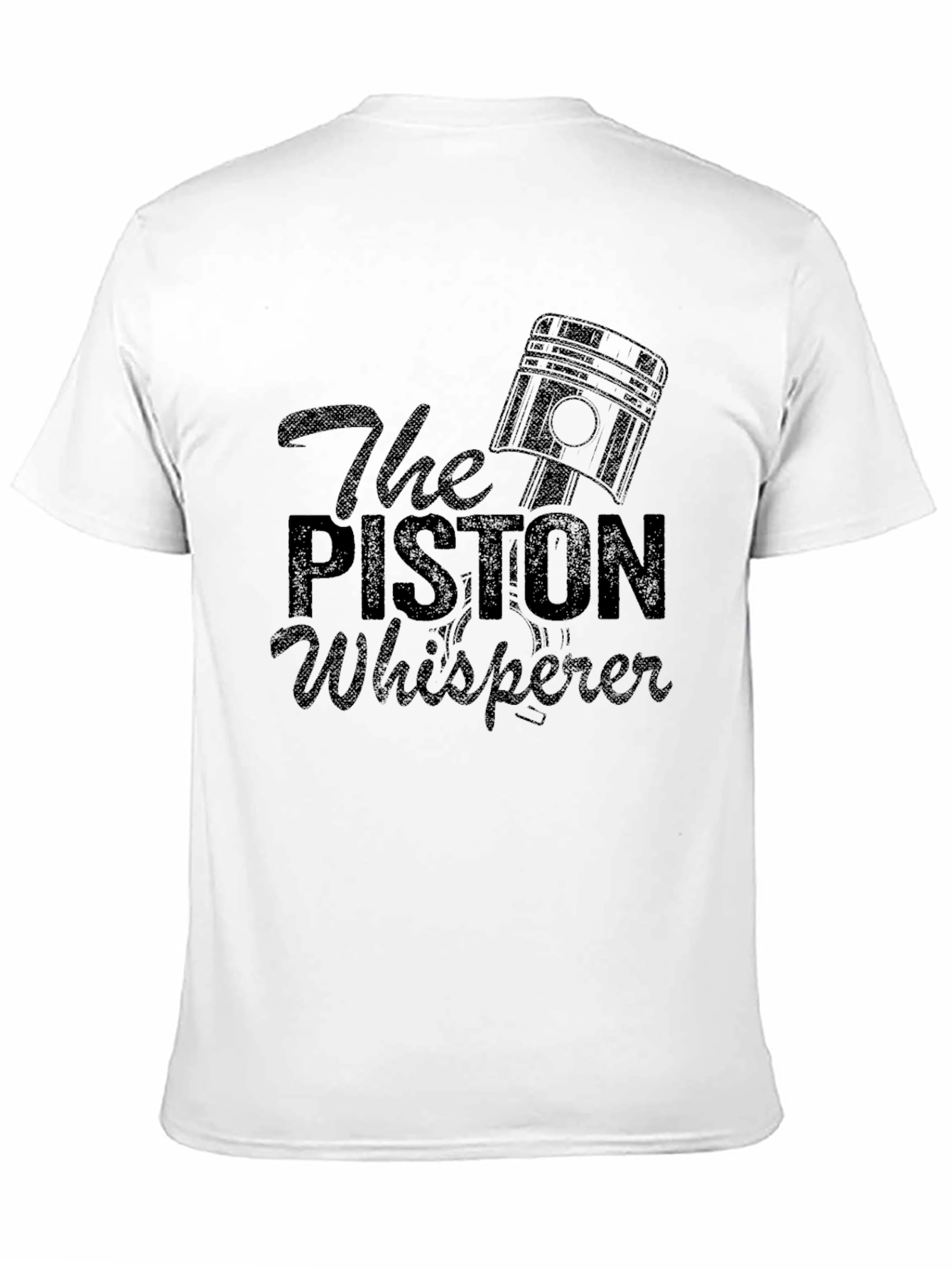 The Piston Whisperer Black Graphic T-Shirt