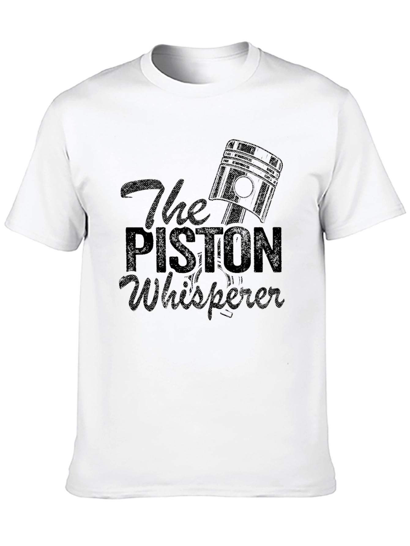 The Piston Whisperer Black Graphic T-Shirt