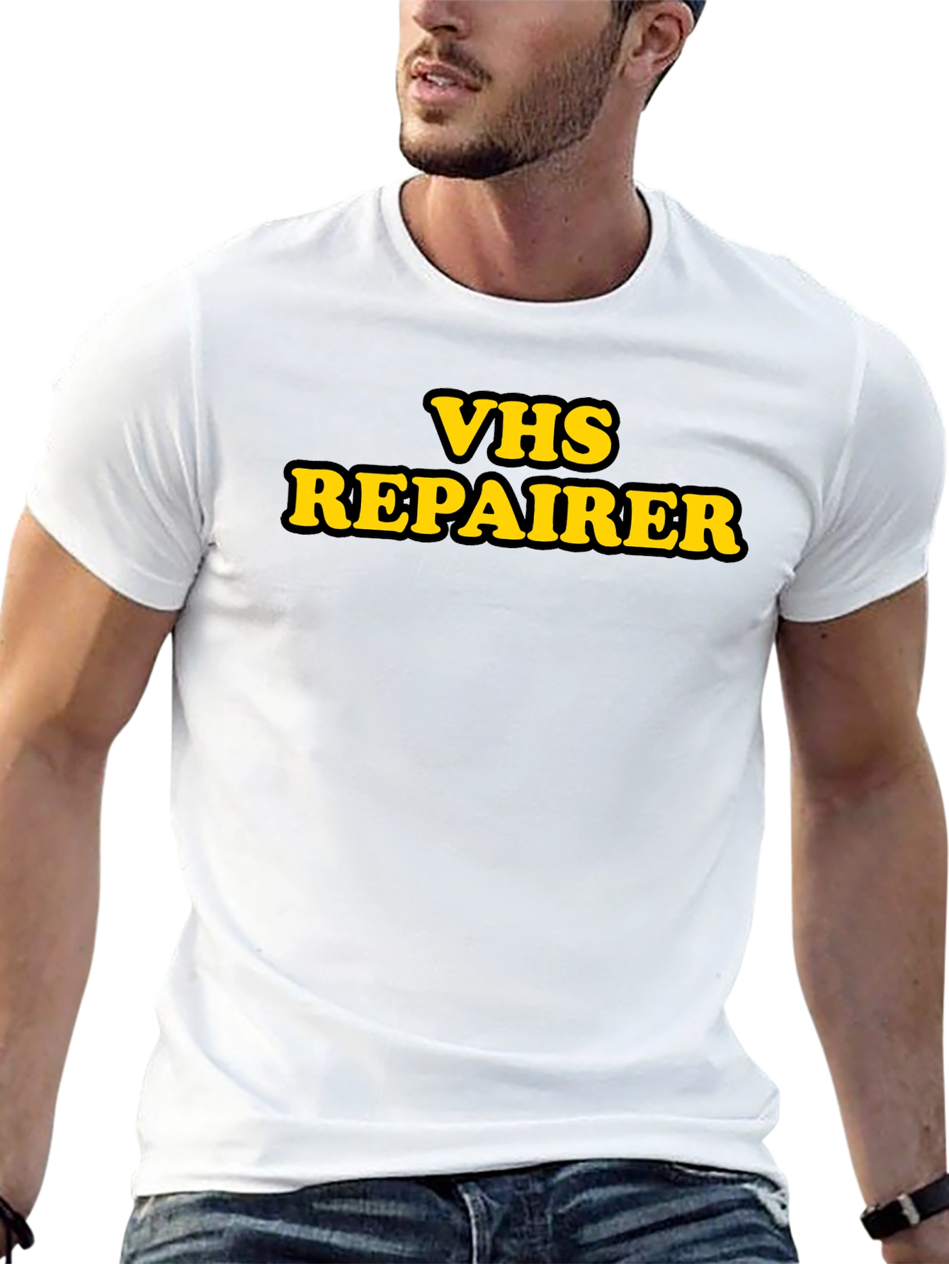 VHS Repairer Graphic T-Shirt - Retro Job Pride!