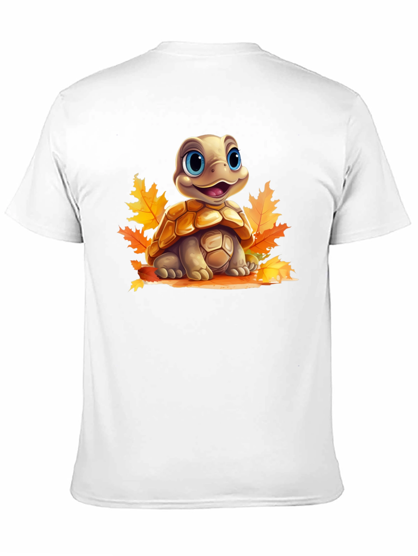 Turtle in Leaves Graphic Tee