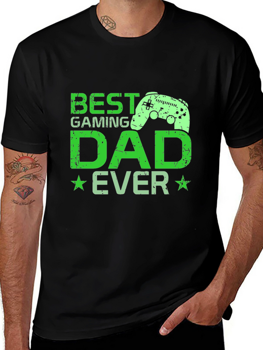 Best Gaming Dad Ever Graphic Tee - Gamer Dad T-Shirt