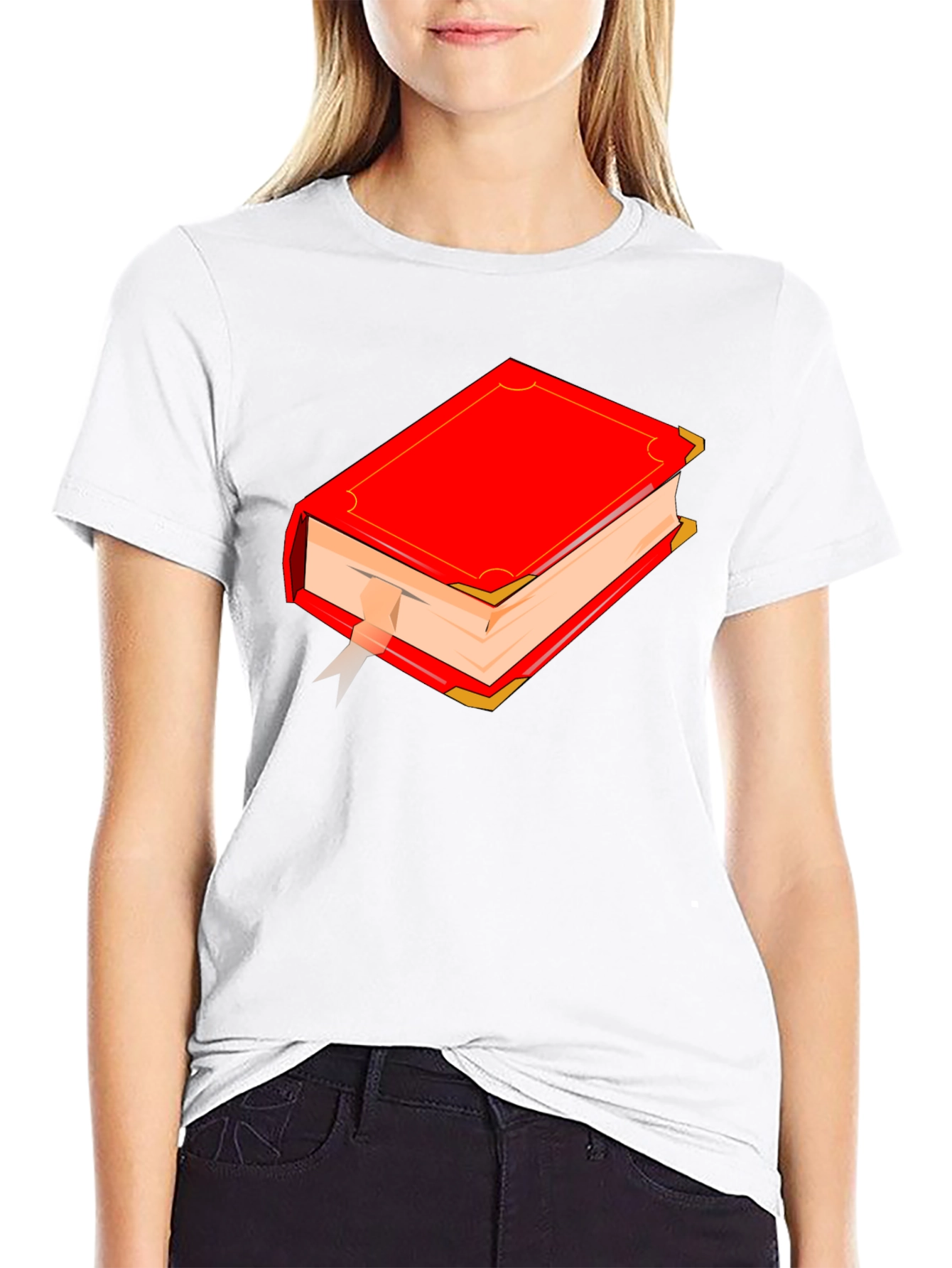 Red Book Graphic T-Shirt - Classic Novel Style