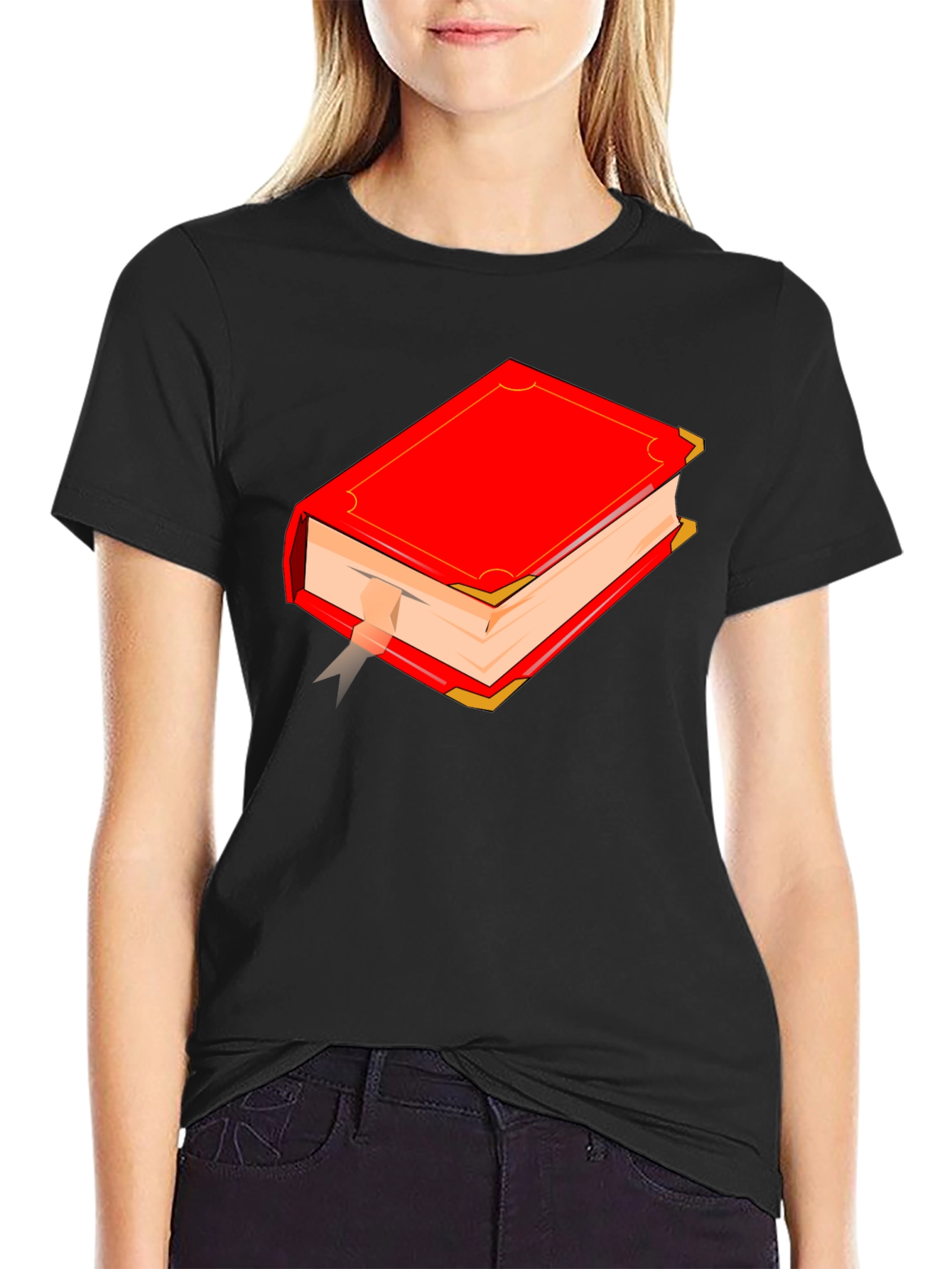 Red Book Graphic T-Shirt - Classic Novel Style