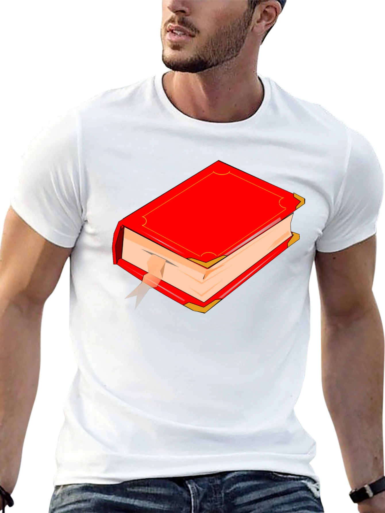Red Book Graphic T-Shirt - Classic Novel Style