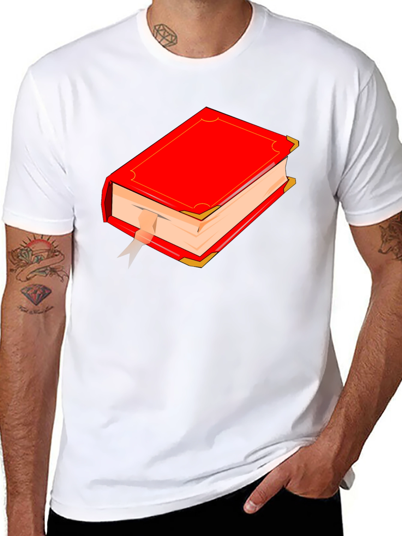 Red Book Graphic T-Shirt - Classic Novel Style
