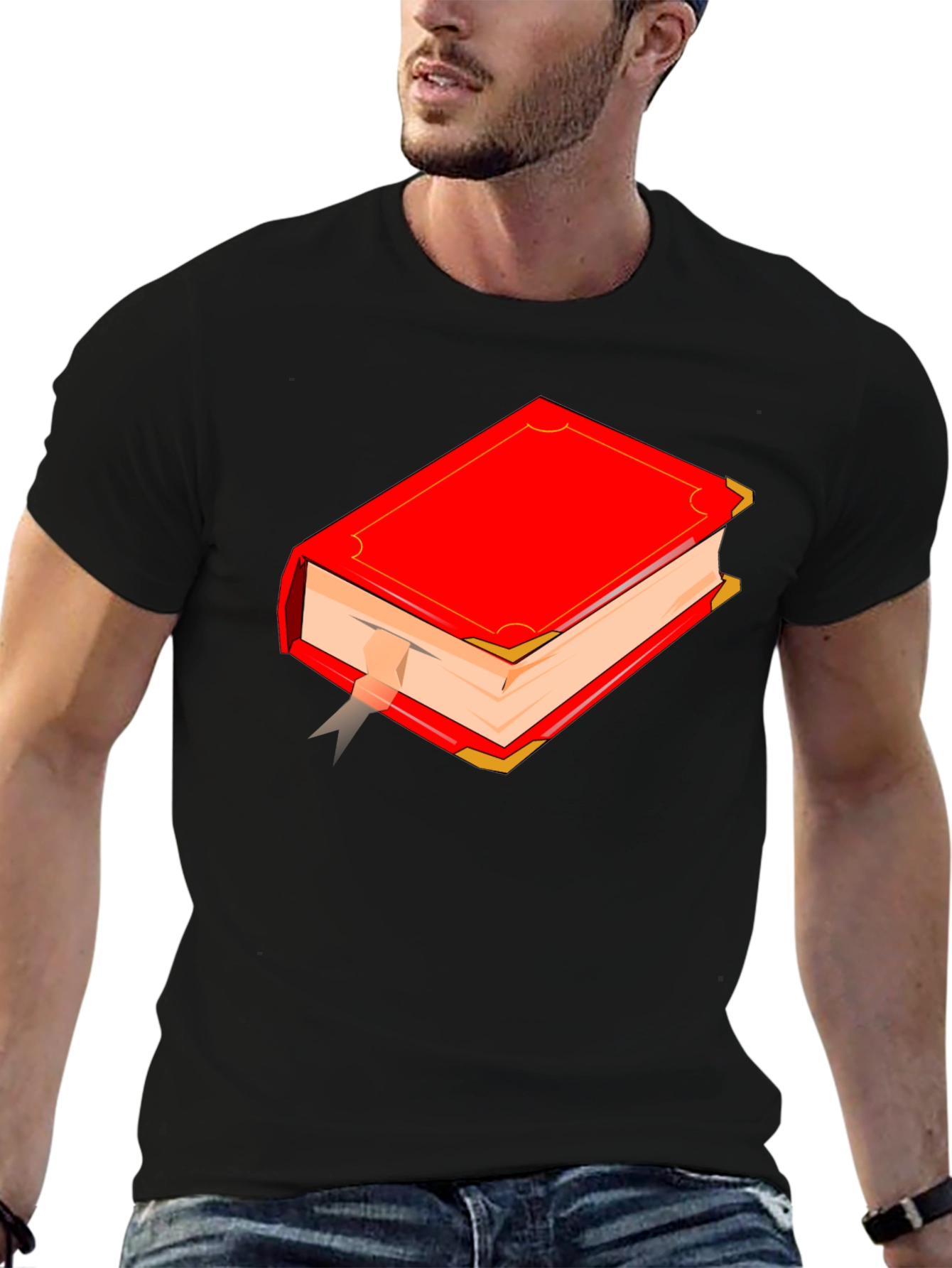 Red Book Graphic T-Shirt - Classic Novel Style