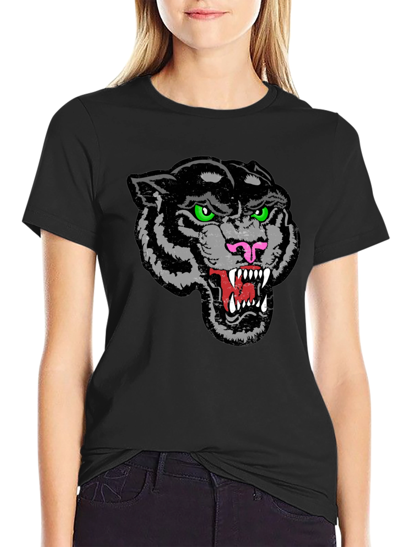Mens Black Panther Graphic T-Shirt
